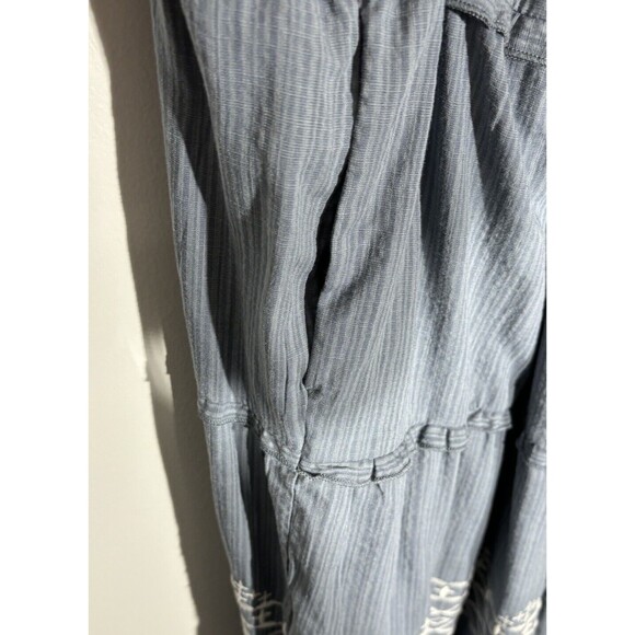 Knox Rose Womens Cottagecore Dress XXL Midi Tier Embroidery Ruffle Peasant NEW - Picture 5 of 15